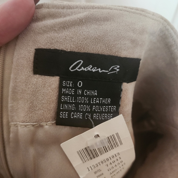 Arden B. Genuine Leather Embroidered Skirt Vintage NWT - Picture 8 of 9